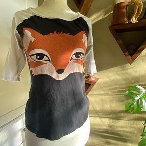 Vintage Foxy Baseball Style Tee | XS or Kids